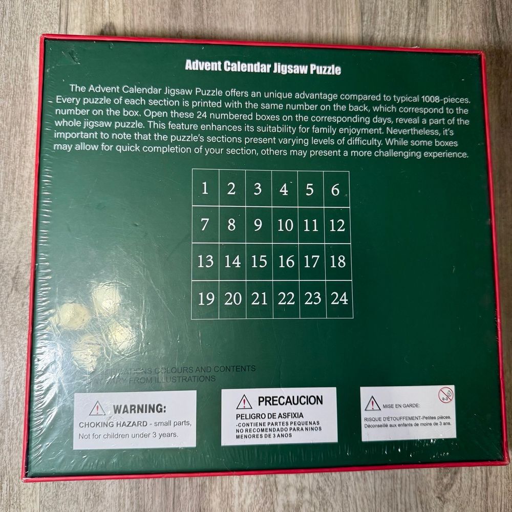 Jigsaw Puzzle advent calendar 1008 piece winter theme - Picture 3 of 3